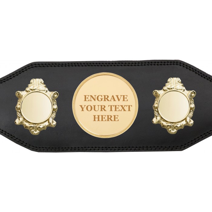 ENGRAVED TITLE BELT - BUD003/G/ENGRAVEG - AVAILABLE IN 4 COLOURS